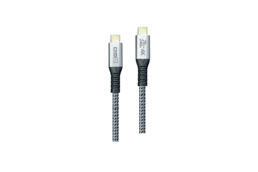 2GO Datenkabel USB-C 240W 3.2 Thunderbolt 3 200cm schwarz