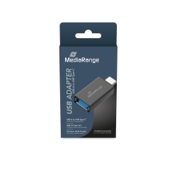 MediaRange Universaler USB-A auf USB-C Adapter schwarz