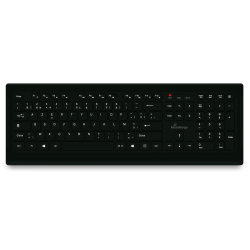 MediaRange Tastatur kabelgeb. ultraflachen Tasten (BE) sw