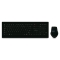 MediaRange Tastatur-Set + optis. 5 Tasten Funk-Maus (FR) sw