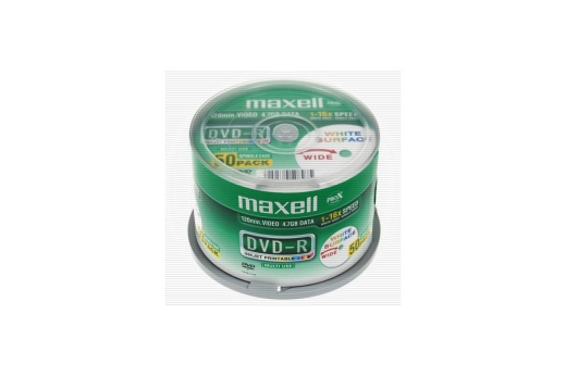 Maxell DVD-R 4.7, Inkjet white, Cake 50