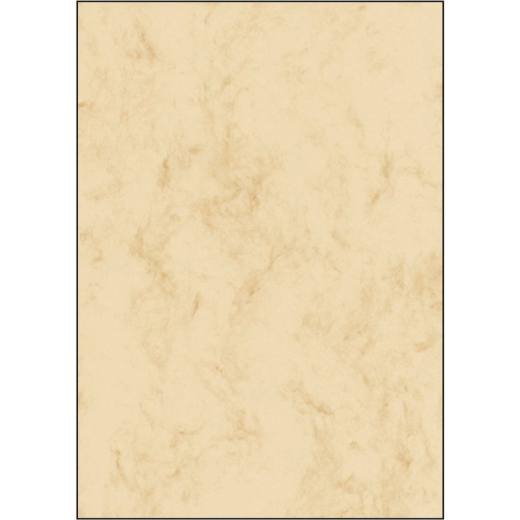 Marmor-Papier, beige, A4, 90 g/qm, 25 Blatt