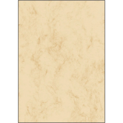 Marmor-Papier, beige, A4, 90 g/qm, 25 Blatt