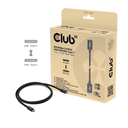 Club3D Kabel USB-C 80Gbps zertifi. PD240W/8K240Hz 1,2m...