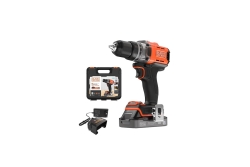 Black&Decker Akku-Bohrschrauber 18V 2Ah, 2G, Kof...