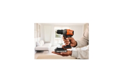 Black&Decker Akku-Bohrschrauber 18V 2Ah, 2G, Kof BCD382D1XK