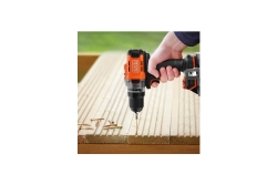 Black&Decker Akku-Bohrschrauber 18V 2Ah, 2G, Kof BCD382D1XK