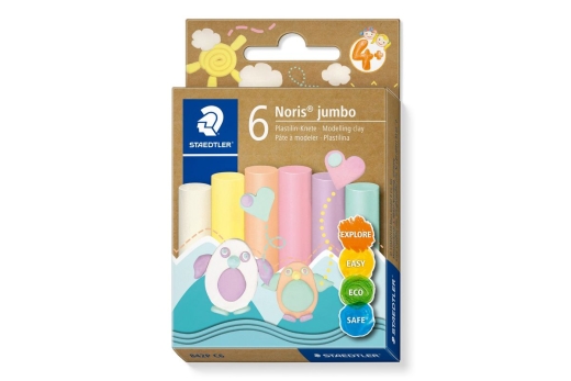 STAEDTLER Plastilin-Knete Noris Jumbo pastel
