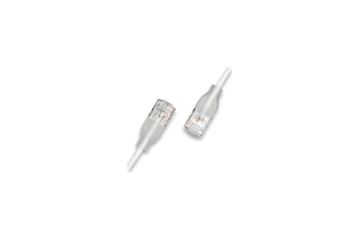 Wantec Patchkabel UTP CAT6a eGlow d=2,8mm 8,00m weiß