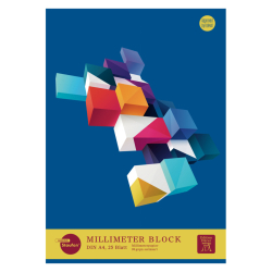 Millimeterblock - 25 Blatt, A4, 90 g/qm