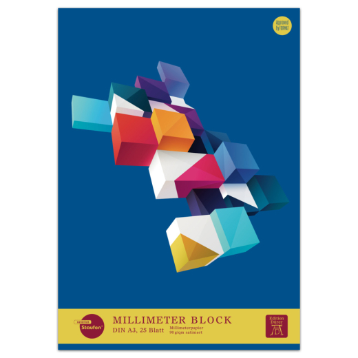 Millimeterblock - 25 Blatt, A3, 90 g/qm