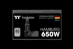 Netzteil Thermaltake Hamburg 650W ATX3.1 80+ Black retail