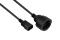kabelmeister Netzkabel C14 Schutzkontakt-Buchse schw. 0,5m