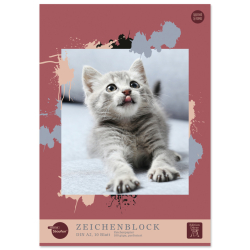Zeichenblock perforiert - A2, 10 Blatt, 100 g/qm, sortiert