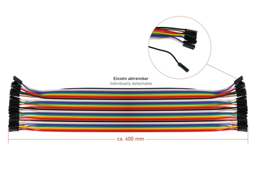 kabelmeister Jumper Wire 40-Pin, 3er BU-BU/ST-BU/ST, 40cm