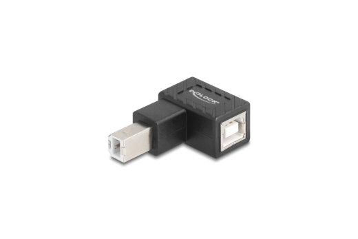 DELOCK Adapter USB 2.0 B Stecker zu B Buchse 90° gew. unten