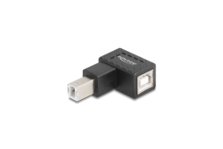 DELOCK Adapter USB 2.0 B Stecker zu B Buchse 90° gew....