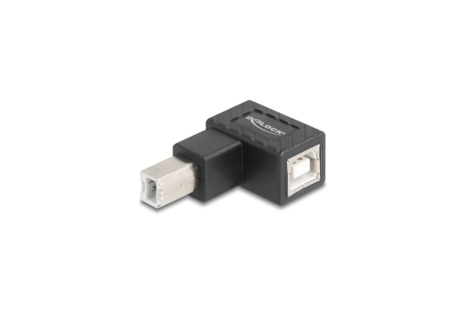 DELOCK Adapter USB 2.0 B Stecker zu B Buchse 90° gew. oben