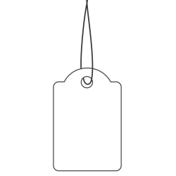 6903 Hängeetiketten - 18x28 mm, mit rotem Faden,...