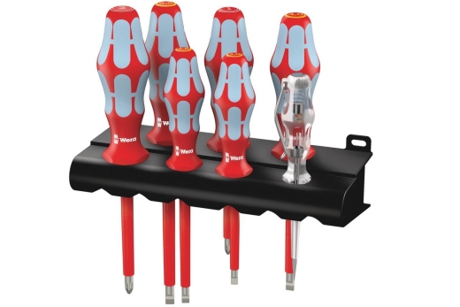 Wera 3160 i/7 Schraubendrehersatz, Edelstahl + Rack