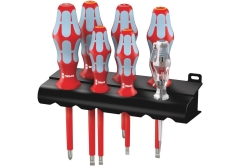 Wera 3160 i/7 Schraubendrehersatz, Edelstahl + Rack