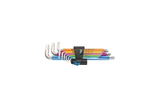 Wera 3950/9 Hex-Plus Multicolour HF Stainless 1