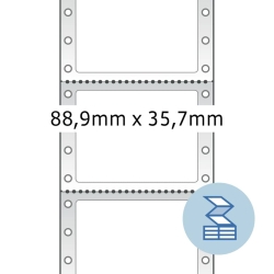 8211 Computeretiketten - weiß, 88,9x35,7 mm, matt,...