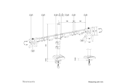 Neomounts TIS 10-32 2TFT 4Gelenk schwarz Max.8KG