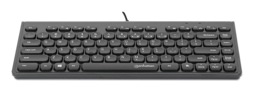 MANHATTAN Slim USB Mini-Tastatur 1.5m Kabel schwarz
