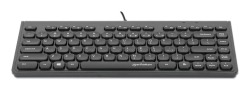 MANHATTAN Slim USB Mini-Tastatur 1.5m Kabel schwarz
