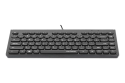 MANHATTAN Slim USB Mini-Tastatur 1.5m Kabel schwarz