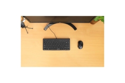MANHATTAN Slim USB Mini-Tastatur 1.5m Kabel schwarz