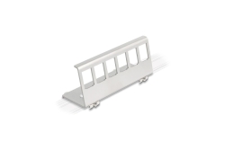 DELOCK Keystone Halterung 6 Port für Hutschiene Metall