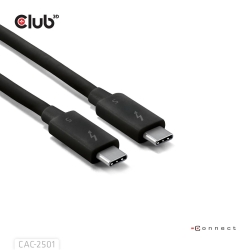 Club3D Kabel Thunderbolt5 zertifi. 8K240Hz/ 80/120Gbps 1m...