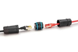 DIGITUS Außenanschluss Patchkabel CAT6A Verbinder RJ45->RJ45