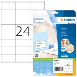 4360 Etiketten Premium A4, weiß 70x36 mm Papier...