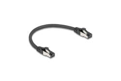 DELOCK RJ45 Netzwerkkabel Cat.8.1 S/FTP 0,25m-40Gbps schwarz