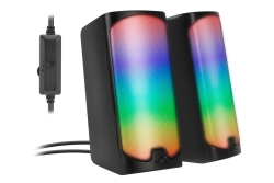 Speedlink Lautsprecher TONOS RGB, Stereo, schwarz retail