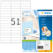 4459 Etiketten Premium A4, weiß 70x16,9 mm Papier matt 5100 St.