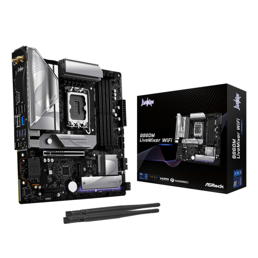 ASRock B860M LiveMixer WiFi 1851 mATX HDMI/USB-C DDR5