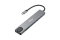 Equip Adapter USB-C->HDMI/GbE/2xUSB-A/+ 4K/ 30Hz 0.25m Alu.