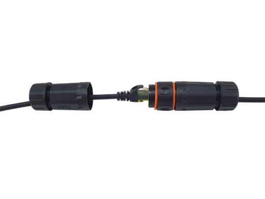 Equip Patchkabel Cat6A Outd.S/FTP 2xRJ45 20.00m schwarz LSZH