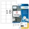 4203 Etiketten A4 weiß 63,5x46,6 mm Movables/ablösbar Papier matt 450 St.