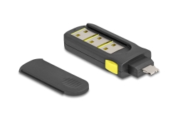 DELOCK USB Port Blocker Set für USB Typ-A Buchse 4 Stück