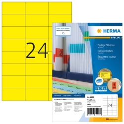 4406 Universaletiketten SuperPrint - 70 x 37 mm, gelb,...