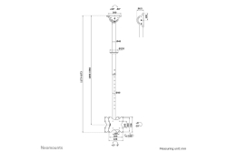 Neomounts DEH 23-43 2TFT 2Gelenke H:106-156cm Max.45KG sw