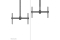 Neomounts DEH 37-70 1TFT 1Gelenk H:106-156cm Max.50KG sw