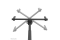 Neomounts DEH 37-70 1TFT 1Gelenk H:106-156cm Max.50KG sw