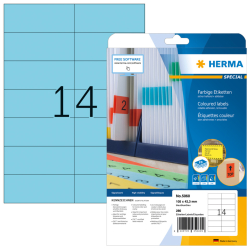 5060 Etiketten - blau, 105 x 42,3 mm, Papier, matt, 280...