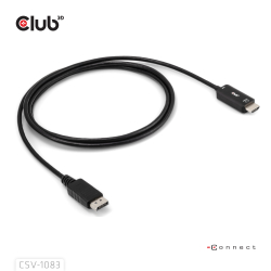 Club3D Kabel DisplayPort 1.4 > HDMI HDR 4K60Hz aktiv 2m retail